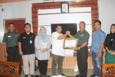 KPU Musi Rawas Utara Berikan Penghargaan Kepada Kodim 0406/Lubuk Linggau