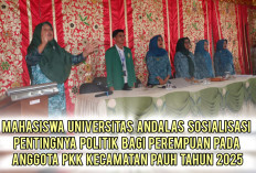 Mahasiswa Universitas Andalas Sosialisasi Pentingnya Politik Bagi Perempuan Pada Anggota PKK Kecamatan Pauh 