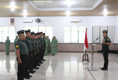 Pelantikan Kenaikan Pangkat Bintara dan Tamtama, Sosok Jenderel Tertinggi Korem Gapo Memimpin