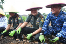 Acara Penanaman Ketahanan Pangan Polri di Wilkum Polda Sumsel, Danrem Gapo Hadir, Ini Wajahnya