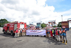 Perkuat Kesiapsiagaan Insiden Berbahaya, Pelindo Group Regional 2 Palembang Gelar Drill Tanggap Darurat K3L 