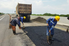 Hadapi Arus Mudik Lebaran Idul Fitri 1445 H Tol Kayuagung-Palembang Bebas Lubang, Perbaikan Dikebut