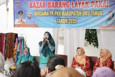 TP PKK OKU Timur Bantu Warga, Bazar Barang Layak Pakai Gratis Ramai Diserbu!