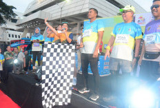 Danrem 043/Gatam dan Forkopimda Lepas Peserta Lampung Half Marathon HUT Korpri Ke-52 Tahun