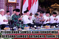 Ajak Forkopimda Sambut Pergantian Tahun 2025, ini yang Dilakukan Pj Gubernur Sumsel di Griya Agung