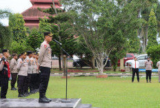 Pimpin Apel Pagi di Mapolres Ogan Ilir, Begini Penyampaian Wakapolres Ke Personel