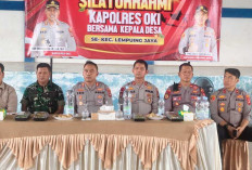 Polda Sumsel Perkuat Sinergi Kepala Desa Cegah Karhutla dan Salurkan Bansos di OKI