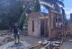 Ini Tahapan Dilakukan Satgas TMMD ke-128 Kodim Lahat dalam Pembangunan Poskamling di Desa Lubuk Tampang
