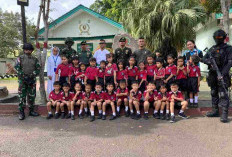 Dekat Dengan TNI, TK Fransiskus 1 Tanjung Karang Berkunjung Ke Kipan B Yonif 143/TWEJ Wilayah Kodam II/Swj