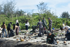 Manfaatkan Libur Akhir Pekan, Ini Langkah Dilakukan Korem Gamas Bersama Lanal Bengkulu dan Warga