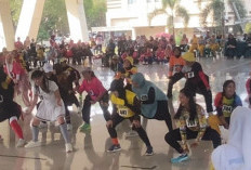 Ramai! Lomba Senam Pemkab OKU Timur Serasa Dugem, Azan Pun Tertutup Musik