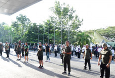 Wah! Pajabat Korem Gapo dan Jajaran Olahraga Bersama Pangdam II Sriwijaya