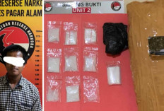 860 Gram Ganja dan 78 Gram Sabu Disita dari Kamar Hotel, Kurir Lintas Kota Dibekuk