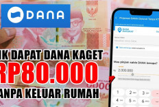 Mager Tapi Mau Duit? Nih Trik Dapat DANA Kaget Rp80.000 Tanpa Keluar Rumah