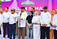 Meriahkan HUT Kabupaten Lahat ke-157, Ribuan Warga Padati Lapangan Ex MTQ Ikuti Jalan Santai