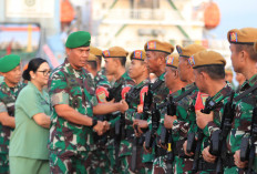 Beginilah Penyambutan Purna Tugas Satgas Pamtas RI-Malaysia Oleh Kasdam II Sriwijaya