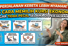 Perjalanan Kereta Lebih Nyaman, 5 Cara Memilih Kursi Ekonomi yang Tepat agar Tidak Pegal Selama di Perjalanan