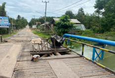 Jembatan Jebol dan Jalan Penghubung PALI-Prabumulih Terancam Putus, Begini Kondisinya