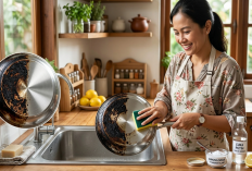 Tanpa Capek Menggosok! Cara Membersihkan Kerak Hitam Membandel pada Wajan Stainless Steel Pakai Bahan Dapur