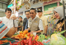 Ratu Dewa Cek Harga Sembako di Pasar Lemabang Palembang, Pastikan Inflasi Terkendali Jelang Ramadan
