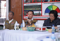 Pj Gubernur Agus Fatoni  Bersama Menteri LHK Gelar Rapat Penanganan Karhutla di Kabupaten OKI  