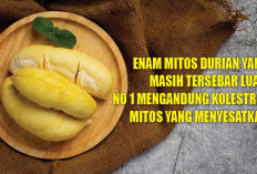 6 Mitos Durian yang Masih Tersebar Luas, No 1 Mengandung Kolestrol, Mitos yang Menyesatkan!