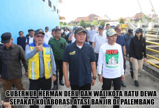 Gubernur Herman Deru dan Walikota Ratu Dewa Sepakat Kolaborasi Atasi Banjir, Warga Palembang Bernafas Lega