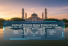 Palembang Beribadah! Jadwal Sholat Lengkap Rabu, 29 Oktober 2025: Pastikan Waktu Ibadah Anda Akurat