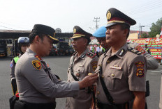 Kapolres Lahat Pimpin Prosesi Sertijab 4 Perwira Sekaligus, Ini Jabatan dan Namanya
