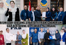 Diusung 3 Partai, Fitrianti-Nandriani Ucap Bismillah Siap Bertarung di Pilwako Palembang