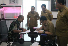 Kodim 0418/Palembang MoU Dengan Dinas PUPR Kota Palembang Dalam Karya Bakti TNI 