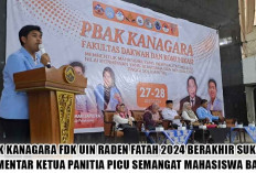 PBAK Kanagara FDK UIN Raden Fatah 2024 Berakhir Sukses, Pidato Ketua Pelaksana Semangati Mahasiswa Baru