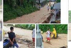 GAWAT, Puluhan Pemukiman Warga Karang Endah Lahat Diterjang Banjir Air Bah, Ini Penampakannya 