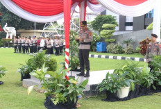 Pimpin Apel Pagi di Halaman Mapolda Sumsel, Wakapolda Sampaikan Arahan Begini