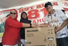 Sponsor Tunggal M. David, Ratusan Warga Antusias Ikuti Jalan Santai Sambut HUT RI ke-81