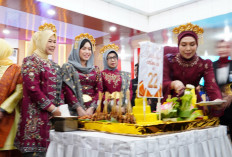 Kerajinan Khas Warnai Perayaan HUT ke 22 Ogan Ilir, Kain Gebeng Hingga Aksesori Kuningan Dipakai Ibu Bupati