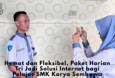 Hemat dan Fleksibel, Paket Harian Tri Jadi Solusi Internet bagi Pelajar SMK Karya Sembawa