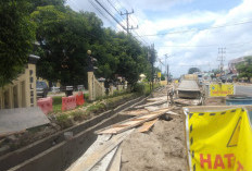 Dinas PU PR Ogan Ilir Klaim Pembangunan Pedestrian di Indralaya Berjalan Sesuai Rencana