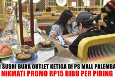 Tom Sushi Buka Outlet Ketiga di PS Mall Palembang, Nikmati Promo Rp15 Ribu per Piring