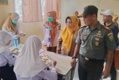 Peluncuran Program Makan Bergizi Gratis di SMPN 33 Palembang Ada Sosok Danramil Pakjo, Inilah Orangnya