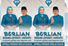 Maju Pilkada 2024, Hj Lidyawati - H Haryanto Lanjutkan Program Bercahaya dengan Jargon 'Lahat Berlian'