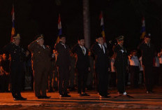 Momen Khidmat Renungan Suci Pemkab Ogan Ilir di TMP Ksatriya Seguguk Indralaya di HUT RI ke-80