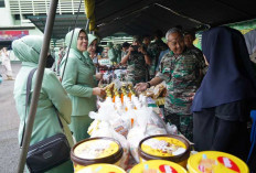 Dibandrol 25 Ribu, Hanya Dalam Waktu 1 Jam Ayam Potong Ludes di Bazar Kodam II/Swj