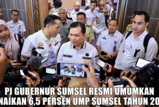 UMP Sumsel Tahun 2025 Naik 6,5 Persen, ini Penjelasan Pj Gubernur Elen Setiadi