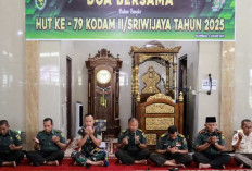 Wah! Ada Doa Bersama Dilakukan Kodim Palembang di Masjid Thoriqoh Jannah Sekojo, Dalam Rangka Apa?