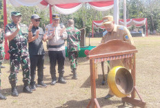 Pembukaan TMMD 128 Kodim 0405 Lahat Ditandai dengan Pemukulan Gong, Ini Kata Bupati 