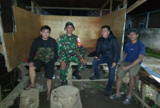 Sssttt ! Babinsa Koramil 405-10 Pagaralam Sambangi Satkamling Pagaralam Selatan, Ada Apa Ya