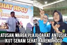 Ratusan Warga Plaju Darat Antusias Ikut Senam Sehat Bareng HDCU, Ini Keseruannya!