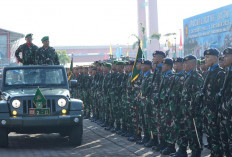 Pimpin Upacara Peringatan HUT TNI Ke-80 di BKB Palembang, Ini Amanat Kasdam II Sriwijaya