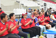  Ratu Dewa Saksikan Korpri FC VS David FC, Laga Persahabatan Sepakbola